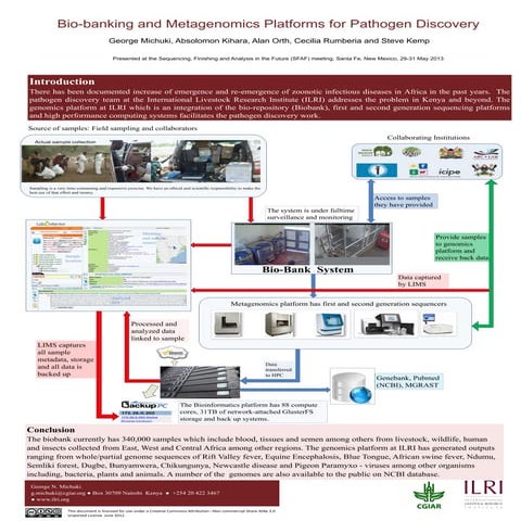Bio-banking and metagenomics platforms for pathogen discovery