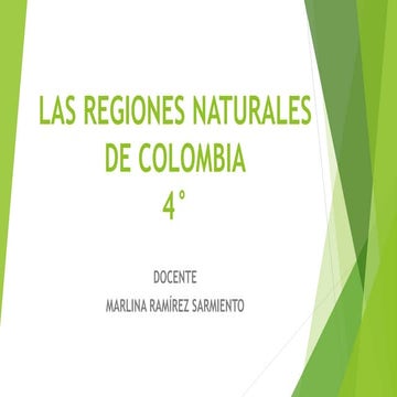 Actividades regiones naturales de colombia | PDF