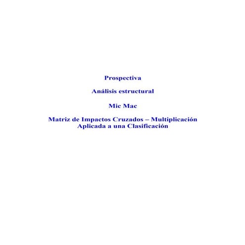 Micmac instrucciones | PDF