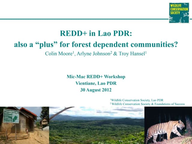 Micmac ws wcs redd experiences v20120730