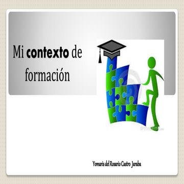Mi contexto de formacion