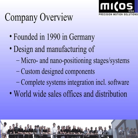 Micos Corporate Overview