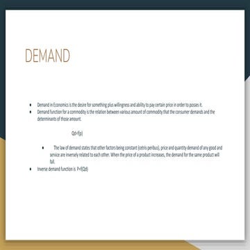 Demand and supply | PPT