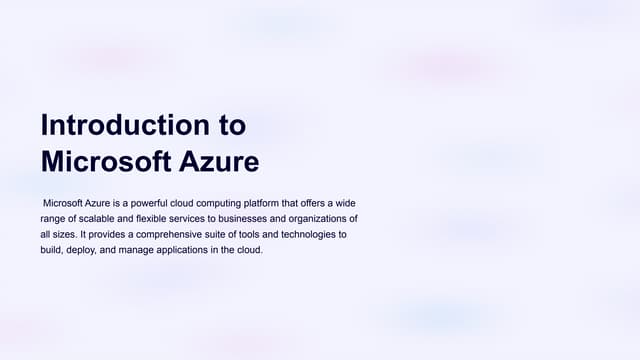 MS Azure solutions to their employers or clients