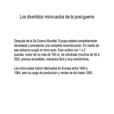 Micro autos
