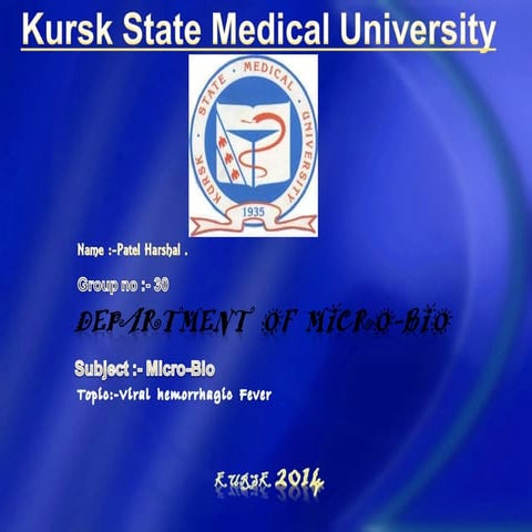 Micro bio(viral hemorrhagic fever)