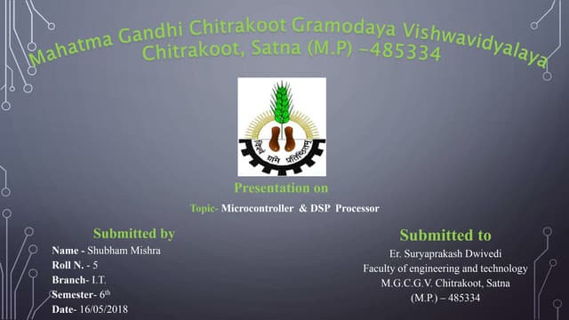 Micro controller and dsp processor