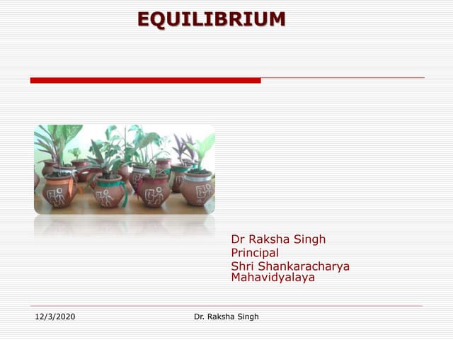   Equilibrium