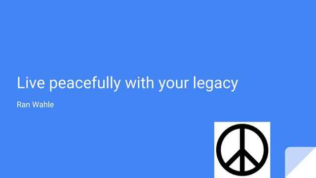 Using legacy code with micro frontends