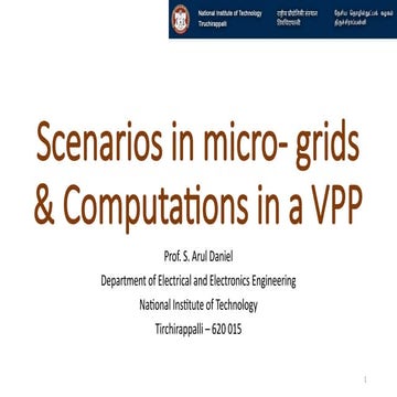 Microgrids and computations in Virtual power plants | PPTX
