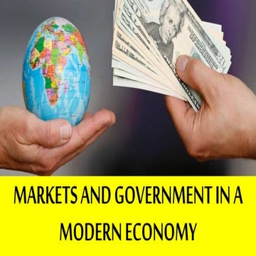Markets and Government in a Market Economy