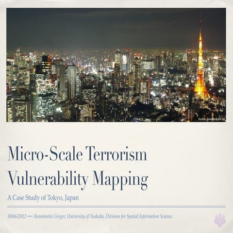 Micro-Scale Terrorism Vulnerability Mapping