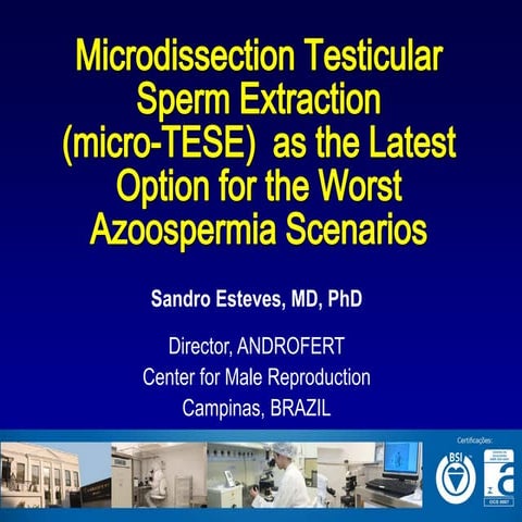 Micro-TESE as the latest option for the worst azoospermia scenarios | PDF