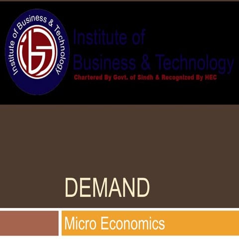 Deman Micro Economics ECO101