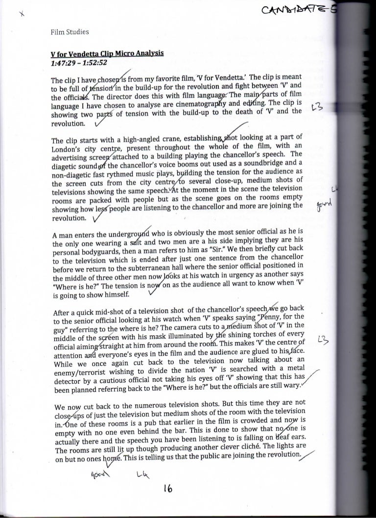 gcse film studies micro analysis examples narrative analysis essay example