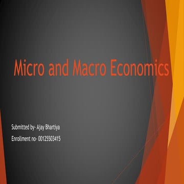 Micro and macro economics