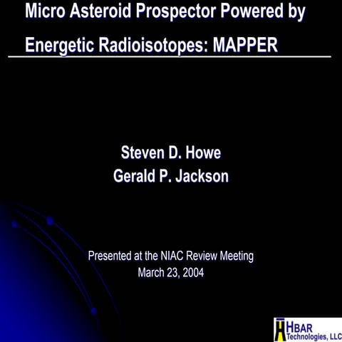 Micro asteroidprospector
