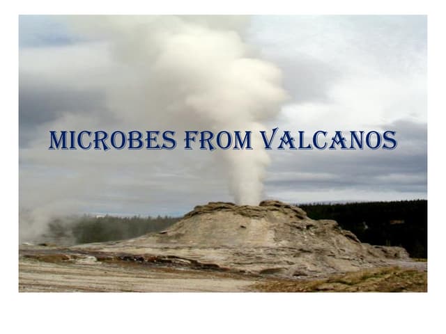 Microbes from valcanos
