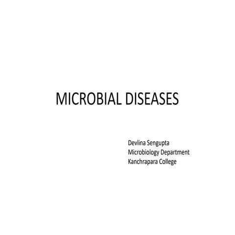 Microbial diseases, their pathogenesis and prophylaxis