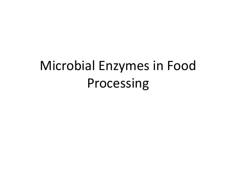 Microbial enzymes in food processing