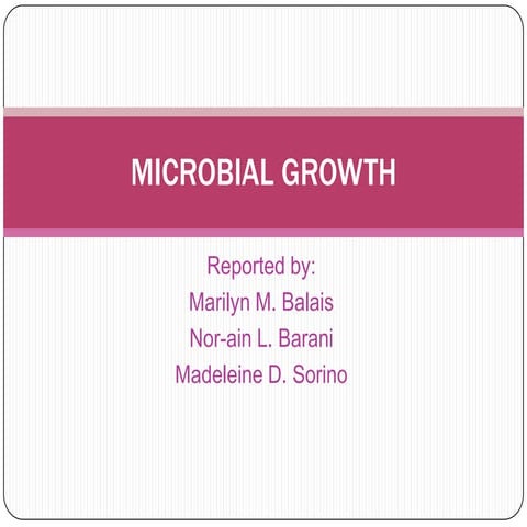 Microbial growth