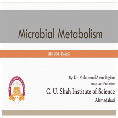 Microbial metabolism