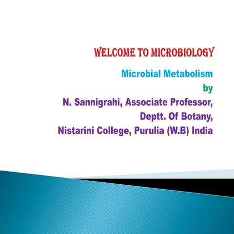 Microbial metabolism 