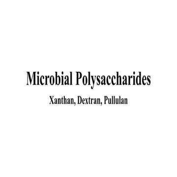 Microbial polysaccharides