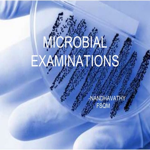 Microbial examination