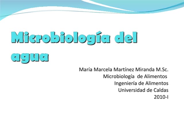 Microbiología del agua