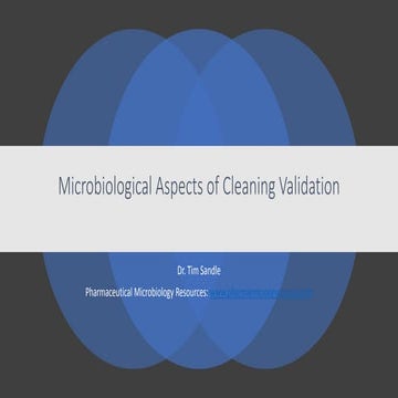Microbiological Aspects of Cleaning Validation - Tim Sandle.pdf