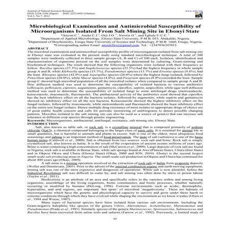 Microbiological examination and antimicrobial susceptibility of