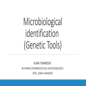 Microbiological identification 