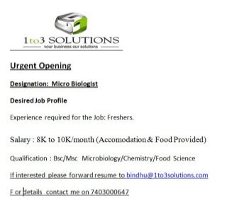 microbiologist resume