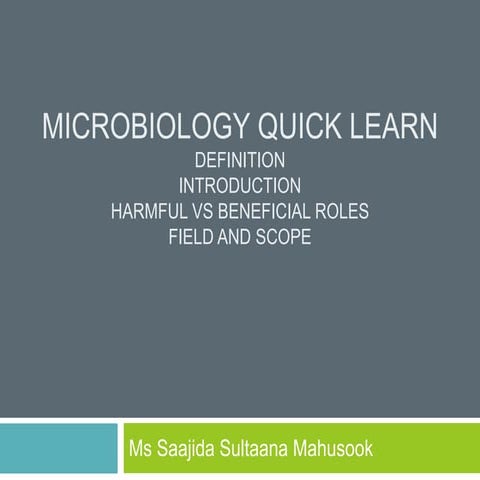 Microbiology