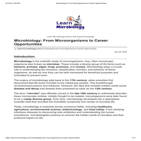 Microbiology - From Microorganisms to Career Opportunities.pdf