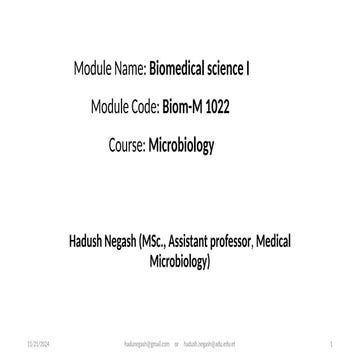 Microbiology in Biomedical Sciences I for Nursing.pptx