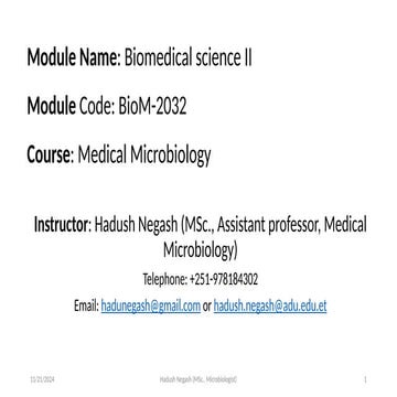 Microbiology for Biomedical Sciences II Nursing.pptx