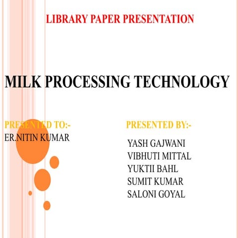 Microbiology of milk