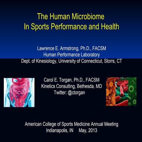 The Human Microbiome in Sports Performance and Health