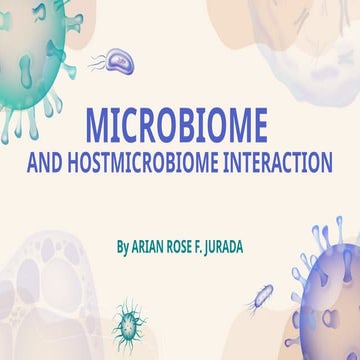 microbiome and host microbiome interactions .pptx