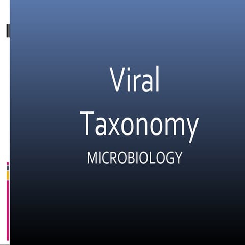 viral taxonomy (microbiology)