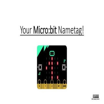 Micro:bit Nametag