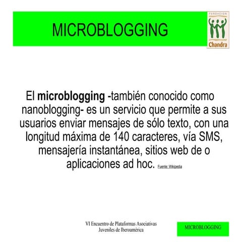 Conceptos básicos Microblogging | PDF