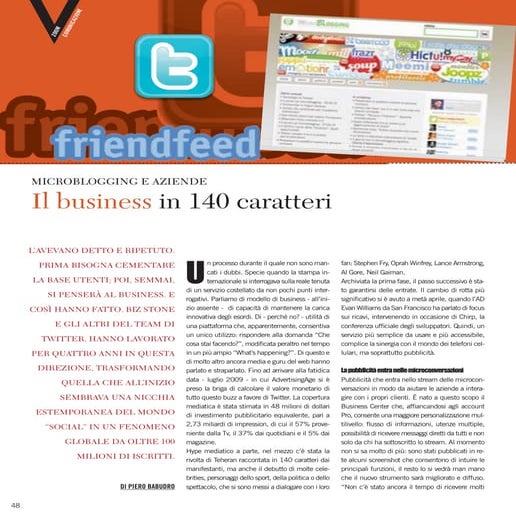 Microblogging e aziende: il business in 140 caratteri