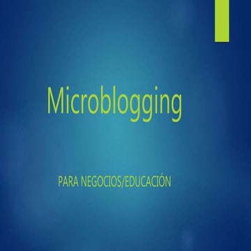 Microblogging