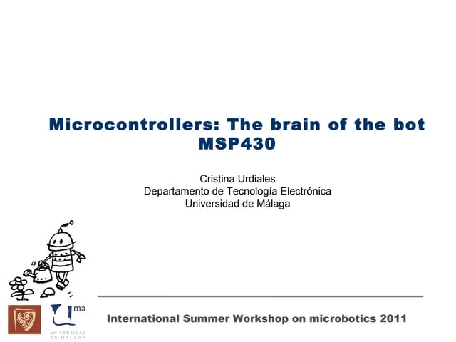 Microbots: microcontroller msp430