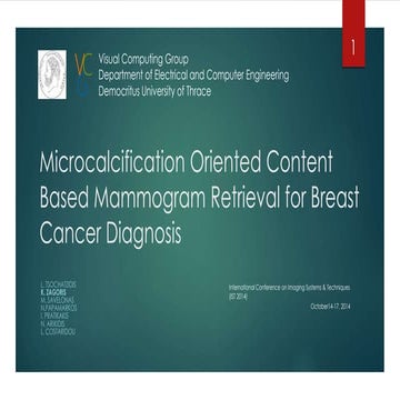 Microcalcification oriented content based mammogram retrieval for breast canc...