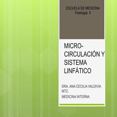 Microcirculacion | PPT