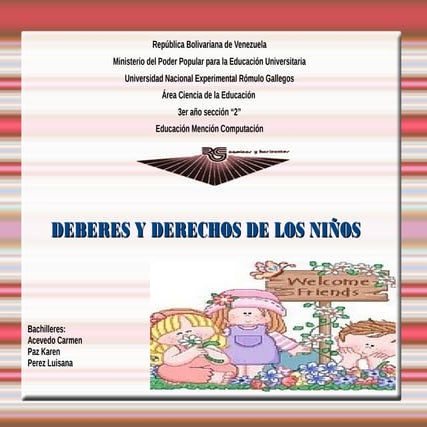 Deberes y Derechos de los Niños